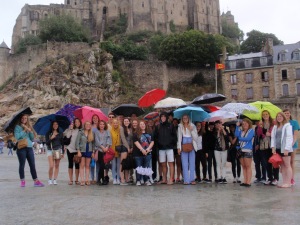 A group photo (as you can see we had a bit of rain that day!)