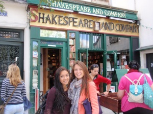 Shakespear and Company - lots of books to buy for the students!